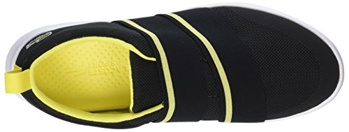 Lacoste Avenir Slip 118 1 SPW, Zapatillas Mujer, Negro (Blk/Fluro YLW), 39 EU