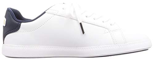 Lacoste Graduate Tri 1 SFA, Zapatillas Mujer, Blanc (Wht/Nvy/Red), 39 EU