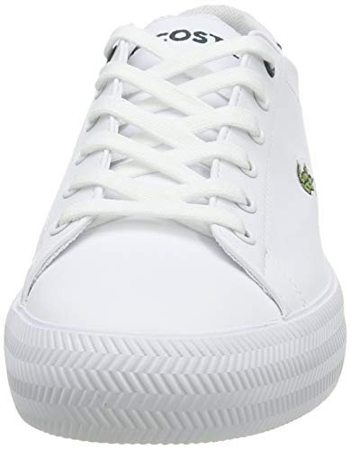 Lacoste Gripshot 0721 1 Cuj, Zapatillas Unisex Adulto, Wht Dk Grn, 37 EU
