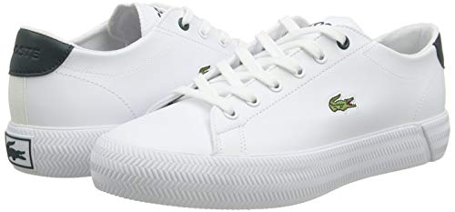 Lacoste Gripshot 0721 1 Cuj, Zapatillas Unisex Adulto, Wht Dk Grn, 37 EU
