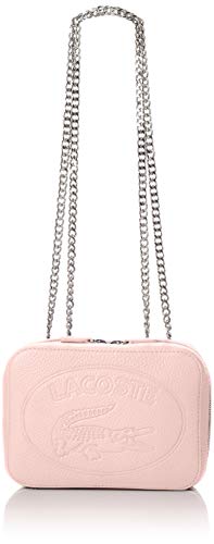Lacoste Nf2970 - Bolso bandolera para mujer, talla única, Plateado (Lata), Talla única
