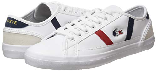 Lacoste Sideline TRI1 CMA, Zapatillas Hombre, Blanco (Wht/Nvy/Red), 39.5 EU
