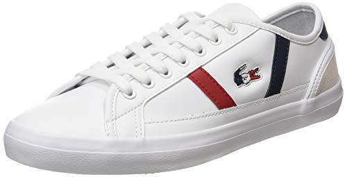 Lacoste Sideline TRI1 CMA, Zapatillas Hombre, Blanco (Wht/Nvy/Red), 39.5 EU
