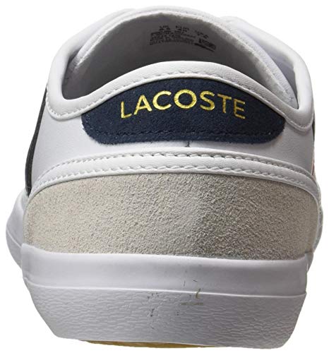 Lacoste Sideline TRI1 CMA, Zapatillas Hombre, Blanco (Wht/Nvy/Red), 39.5 EU