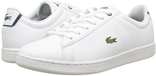 Lacoste Sport Carnaby EVO BL 1 SPJ, Bajos Infantil, Multicolor (Wht/nvy), 36 EU ( 3.5 UK )