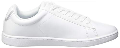 Lacoste Sport Carnaby EVO Bl 21 1 SFA, Zapatillas Mujer, Wht/Wht, 40.5 EU
