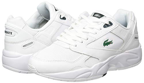 Lacoste Storm 96 Lo 0120 3 SFA, Zapatillas Mujer, Wht/Dk Grn, 35.5 EU