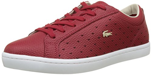 Lacoste Straightset 117 3 Caw, Bajos Mujer, Rojo (Dk Red), 35.5 EU