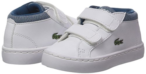 Lacoste Straightset Chukka 317 1, Entrenadores Unisex niños, Blanco (Wht/BLU), 24 EU