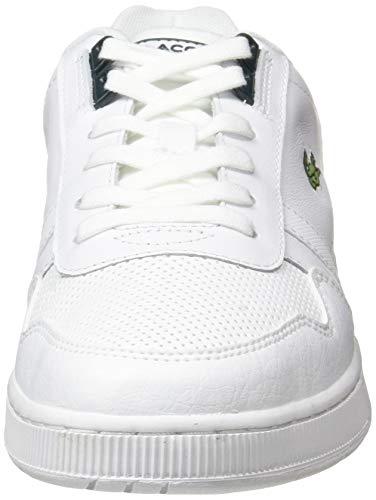Lacoste T-Clip 0120 4 SFA, Zapatillas Mujer, Wht/Dk Grn, 36 EU