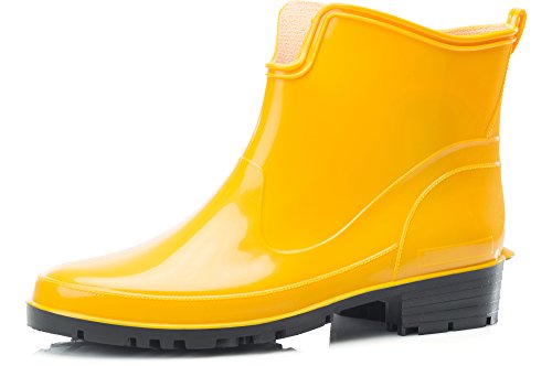 Ladeheid Botines de Agua en PVC Mujer LA-930 (Amarillo, 36 EU)