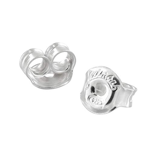 Laimons Kids Pendientes para niña Zapatilla deportiva con estrella Negro, Blanco Plata de ley 925