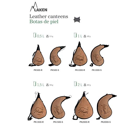 Laken Bota de Piel con Forma Curva 1,5L