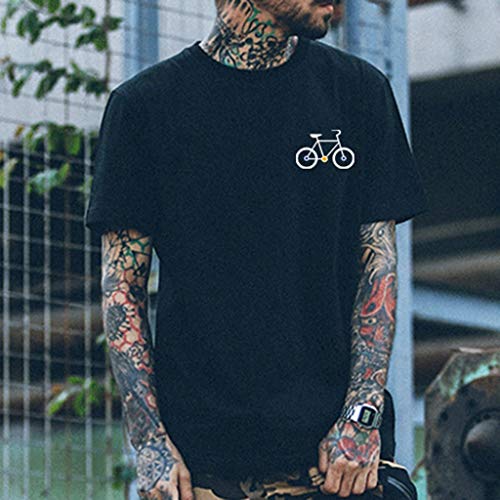 LANSKIRT Camisetas Hombre Manga Corta Originales Ropa de Navidad Camisa Slim Fit Otoño Tops de Christmas Blusa Tallas Grandes Camiseta Blancas Hombres