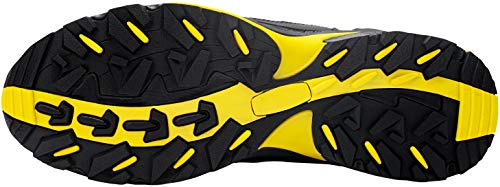 LARNMERN Zapatos de Seguridad Hombre, Sra Antideslizante Anti Estático Zapatos de Trabajo S1P Zapatos Seguridad(43.5 EU, Negro)