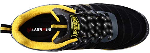 LARNMERN Zapatos Seguridad con Punta de Acero para Hombre Zapatillas Seguridad Femenino Ligeros S1P