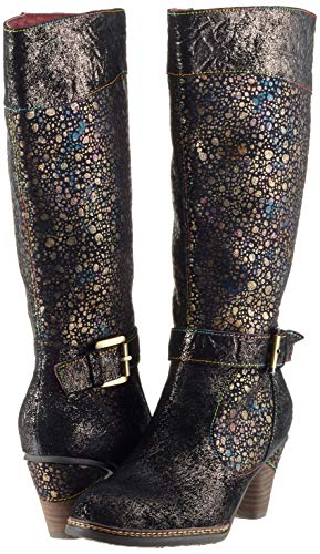 LAURA VITA Alizee 258, Botas Altas Mujer, Negro (Acier Acier), 39 EU