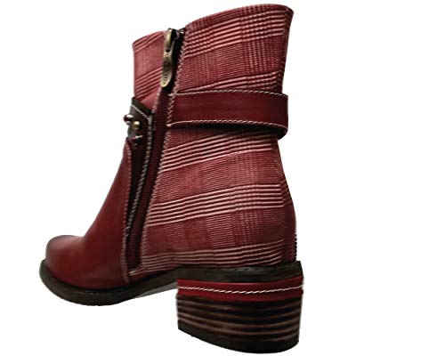 Laura Vita, Etchelo 20 CX878-20, para mujer, botín rojo fantasía, Rojo (Bordeaux Wine), 40 EU