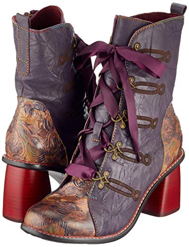LAURA VITA Evcao 01, Botines Mujer, Violet Violet, 39 EU