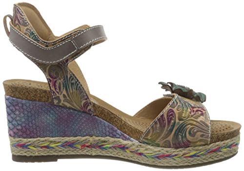 Laura Vita FACYO 06, Sandalias con Punta Abierta Mujer, Gris, 38 EU