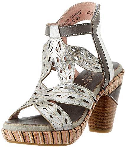 LAURA VITA Ficnalo 12, Sandalias con Punta Abierta Mujer, Gris (Gris Gris), 39 EU