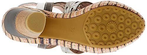 LAURA VITA Ficnalo 12, Sandalias con Punta Abierta Mujer, Gris (Gris Gris), 39 EU