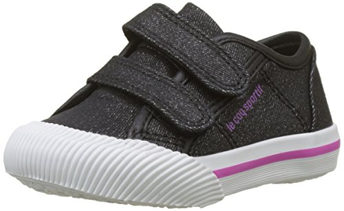 LE COQ SPORTIF Deauville Inf Princess, Botas Unisex niños, Negro (Black/Meadow Mauve Noir), 27 EU