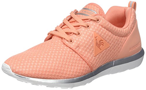 Le Coq Sportif Dynacomf W Feminine Mesh/Metallic, Zapatillas Mujer, Orange Papaya Punch Old Silver, 39 EU