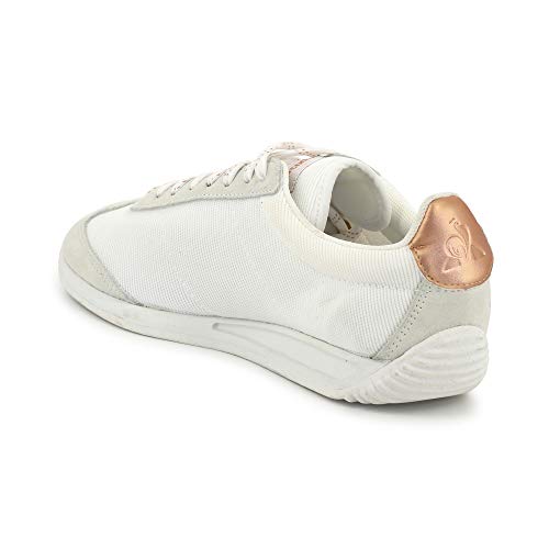 Le Coq Sportif Quartz, Zapatillas Mujer, Optical White/Rose Gold, 37 EU