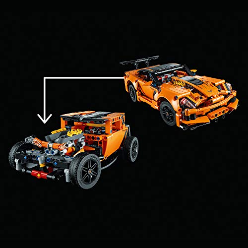 LEGO 42093 Technic Chevrolet Corvette ZR1 Modelo de Coche de Carreras 2en1 Set de Construcción para Niños +9 años
