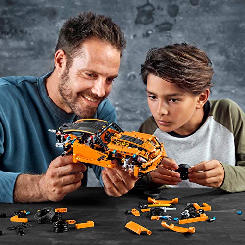 LEGO 42093 Technic Chevrolet Corvette ZR1 Modelo de Coche de Carreras 2en1 Set de Construcción para Niños +9 años