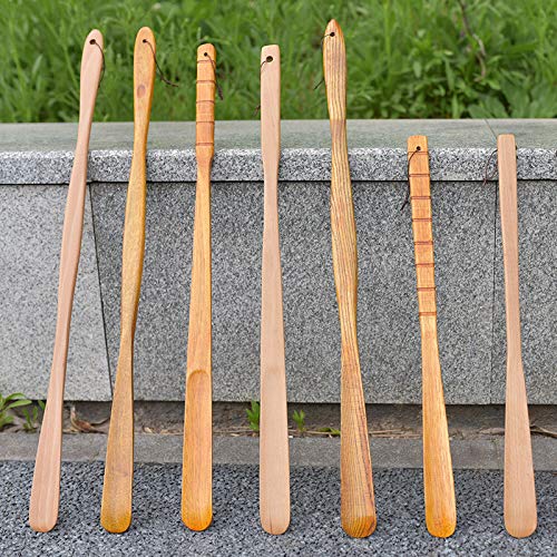 Leisial Calzador Madera con Mango Largo Levantador de Zapatos Antideslizante - para Hombre Mujer Niños Personas Mayores - Botas Todos los Zapatos