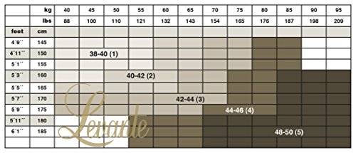 Levante Portofino 8 Collant Infradito 100% Made In Italy Medias, 7, Transparente (Naturel Nat), X-Large (Talla del fabricante: 4) para Mujer