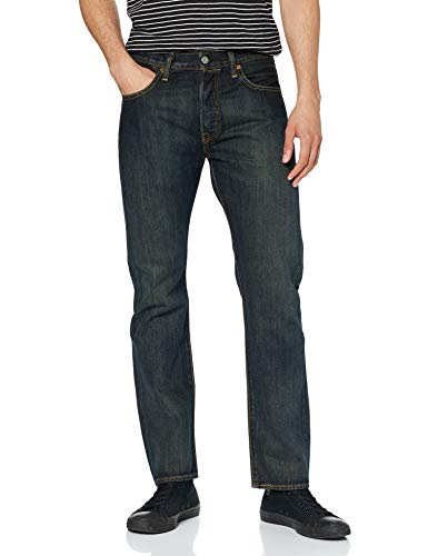 Levi's 501 Original Fit Jeans Vaqueros, Blue Dark Clean, 28W / 32L para Hombre