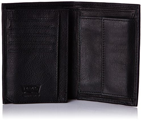 LEVIS FOOTWEAR AND ACCESSORIES Vintage Two Horse Vertical, Monedero para Hombre, Negro (R Black), 13x2x10 centimeters (W x H x L)