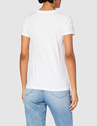 Levi's The Perfect Tee, Camiseta para Mujer, Blanco (White 297), Small