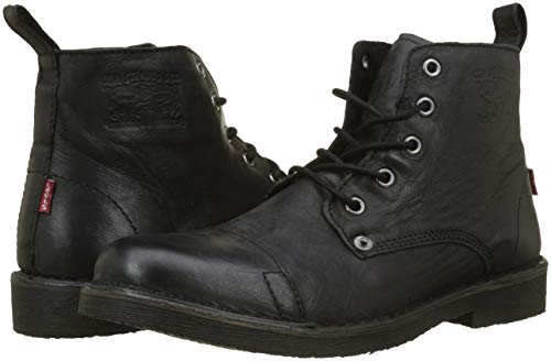 Levi's Track, Botas Biker Hombre, Negro (Noir Regular Black 59), 45 EU