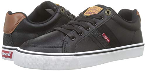Levi's Turner, Zapatillas para Hombre, Negro (R Black 159), 44 EU