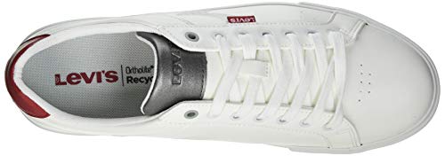 Levi's Woodward 2.0, Zapatillas Hombre, Regular White, 43 EU