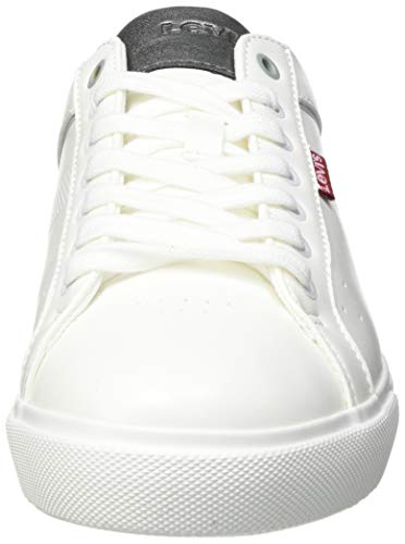 Levi's Woodward 2.0, Zapatillas Hombre, Regular White, 43 EU