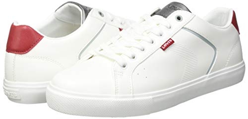 Levi's Woodward 2.0, Zapatillas Hombre, Regular White, 43 EU