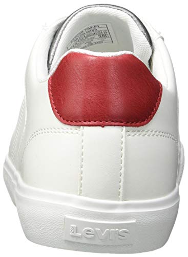 Levi's Woodward 2.0, Zapatillas Hombre, Regular White, 43 EU