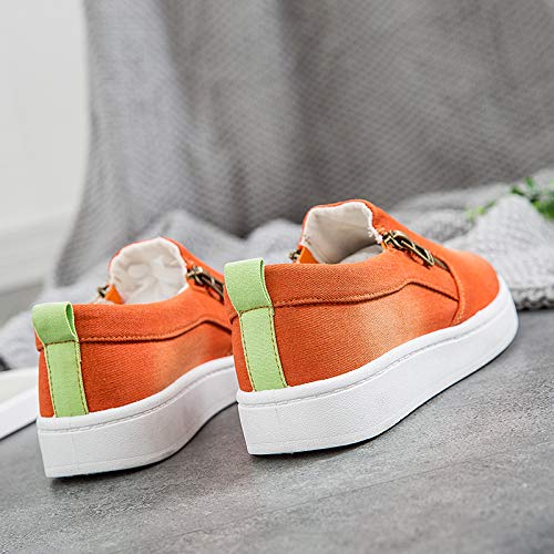 LIEBE721 Zapatos de Lona de Las Mujeres Zapatos cómodos para Caminar Zapatillas Casuales