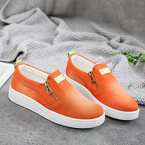 LIEBE721 Zapatos de Lona de Las Mujeres Zapatos cómodos para Caminar Zapatillas Casuales