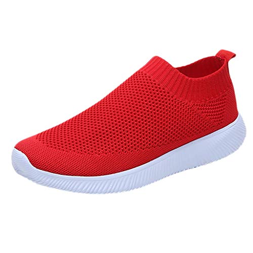 ღLILICATღ Zapatillas Zapatillas de Mujer Deporte Planas de Malla Transpirable Zapatos Casuales de Zapatos de Malla Aire Libre para Mujer Slip Casual en Suelas cómodas Running Deportivos