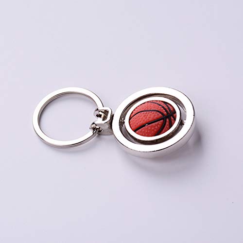 LIOOBO - 4 llaveros colgantes con diseño de baloncesto