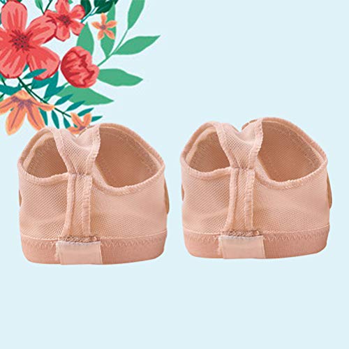 LIOOBO Zapatilla de Ballet para Danza del Vientre, Tanga, pies, Media Suela, Talla M