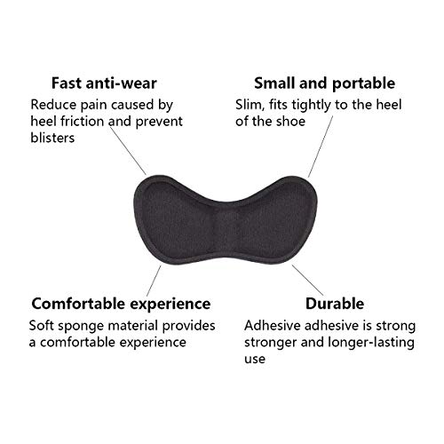 Liuxn 5 Pares de Plantillas de Zapatos Autoadhesivas, Almohadillas de cojín, Pegatinas para el Cuidado de los pies