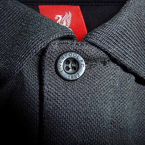 Liverpool FC - Polo oficial para hombre - Con el escudo del club - Negro - XXL