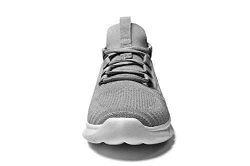 LK LEKUNI Zapatillas Running Hombre Mujer Zapatos Deporte para Correr Trail Fitness Sneakers Ligero Transpirable-Gris01-44